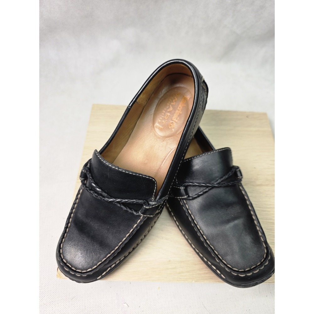 Timberland Shoes Womens 8M Loafer Smart 33352 Black Leather Slip On